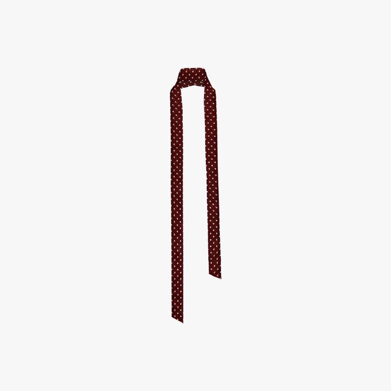 DOT CHIFFON LONG SCARF