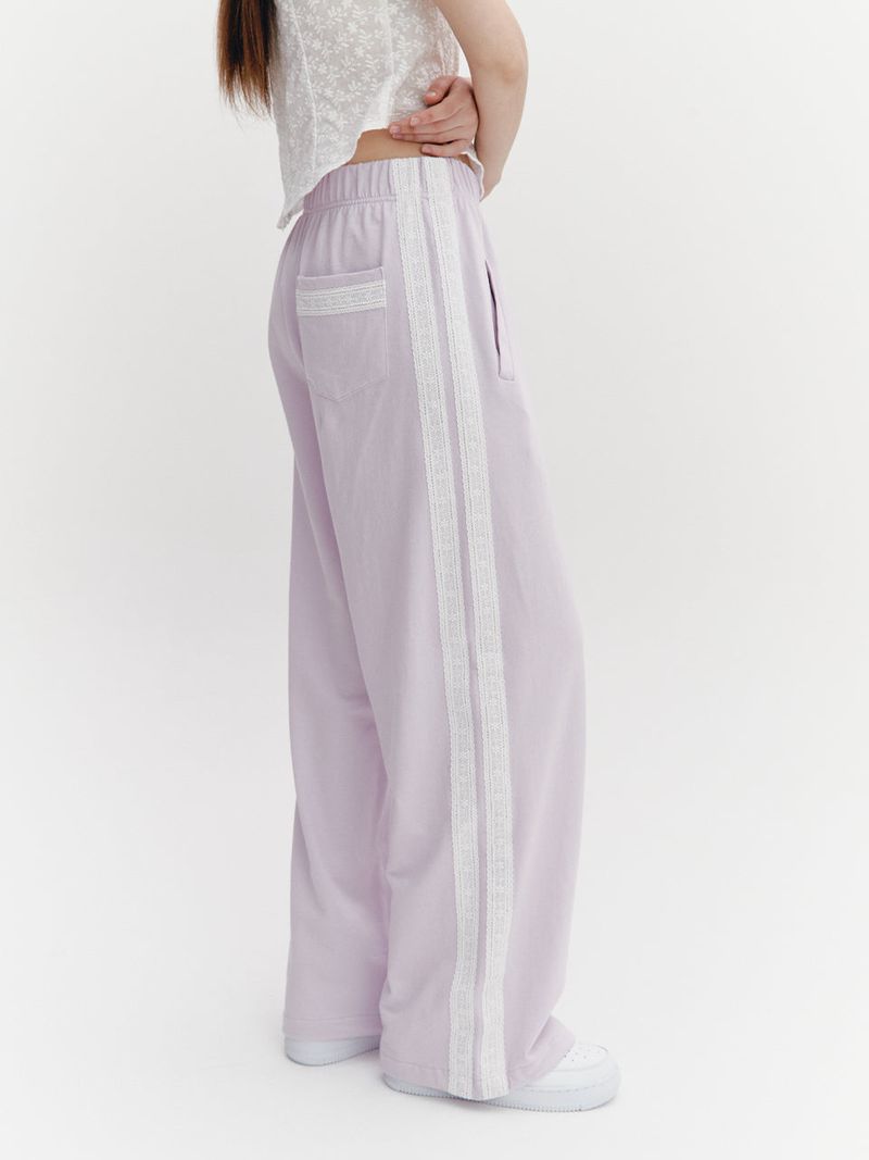 MOILLY(モイリー)の「Lace Tape Banding Pants Purple(Pants)」