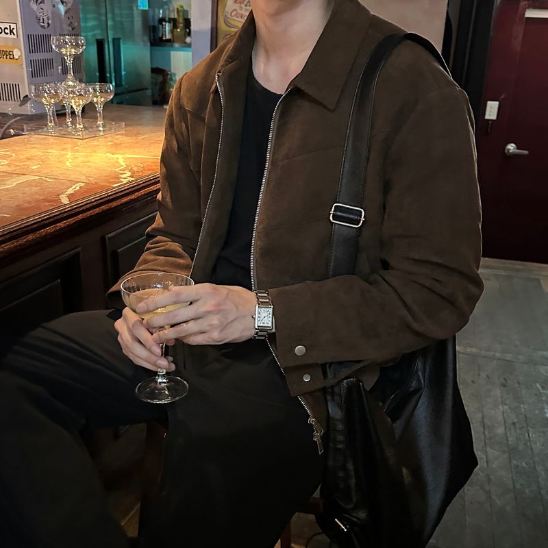 LMN Mayer incision suede jacket (2 colors)