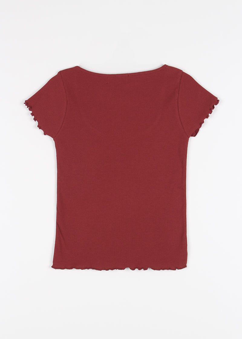 TULIP SHIRRING TEE