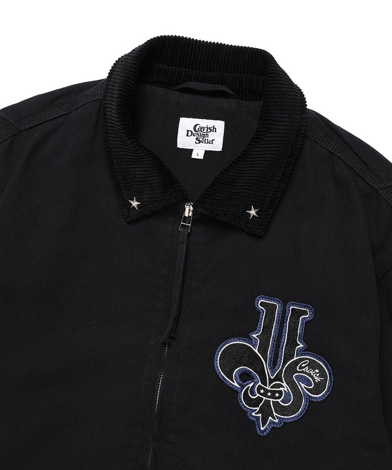 WASHED PATCHWORK JACKET BLACK(CV2EFUB931A)