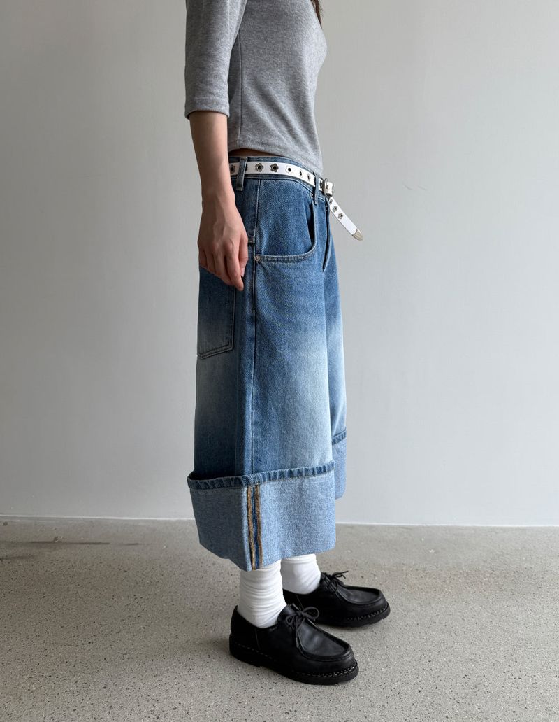 bermuda denim pants