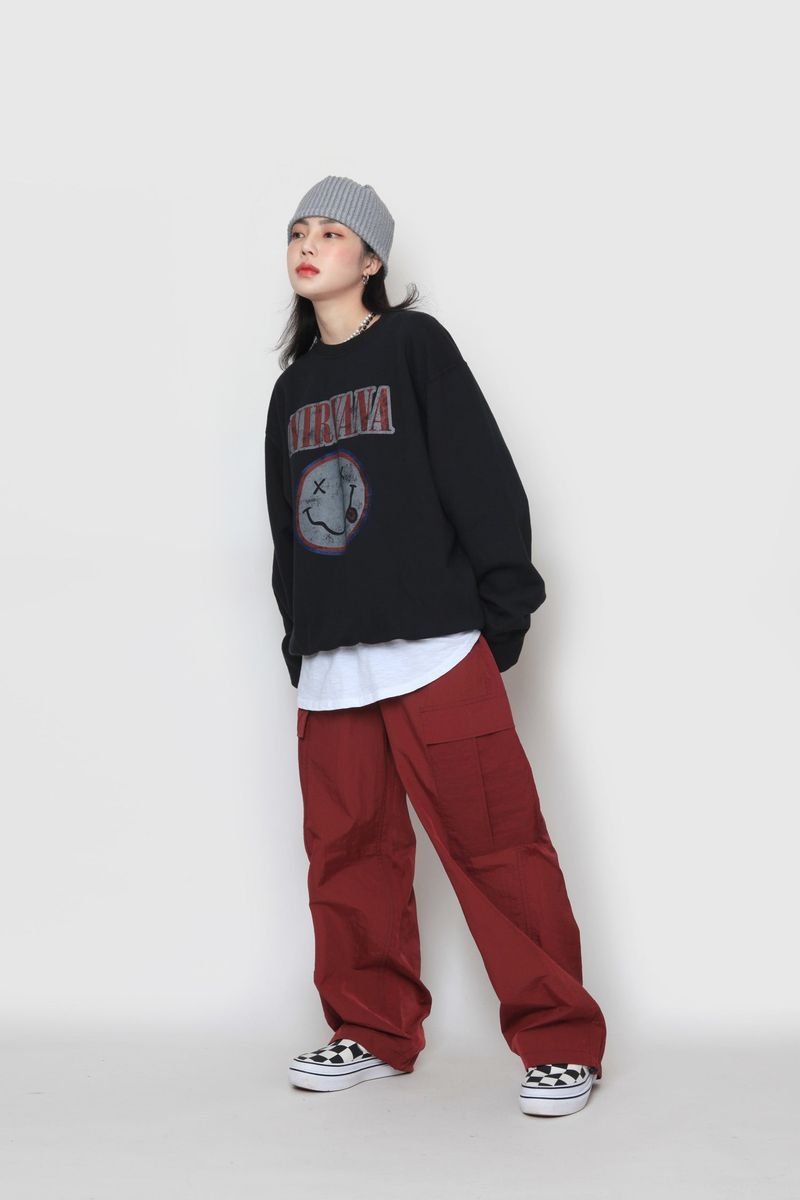 Smile Black Nirvana Sweatshirt