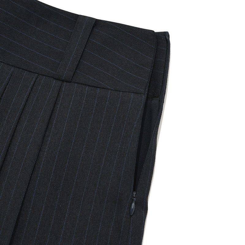 CHERRY PLEATS MINI SKIRT[NAVY]