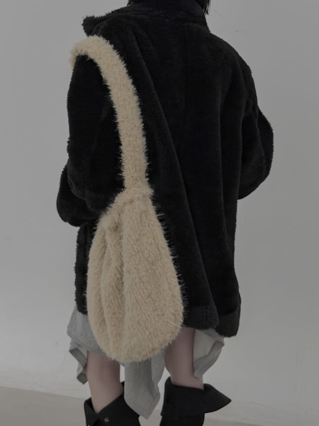 Poodle Wide Fur Shoulder Bag