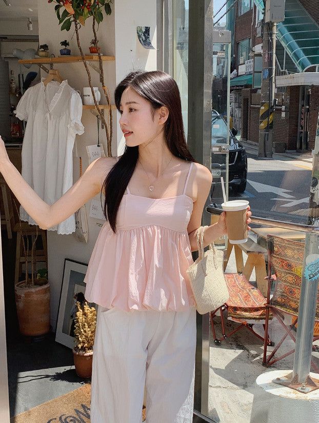 SHOPPERLAND（ショッパーランド）の「Lovely Pumpkin Sleeveless Blouse (4color) （Tops）」