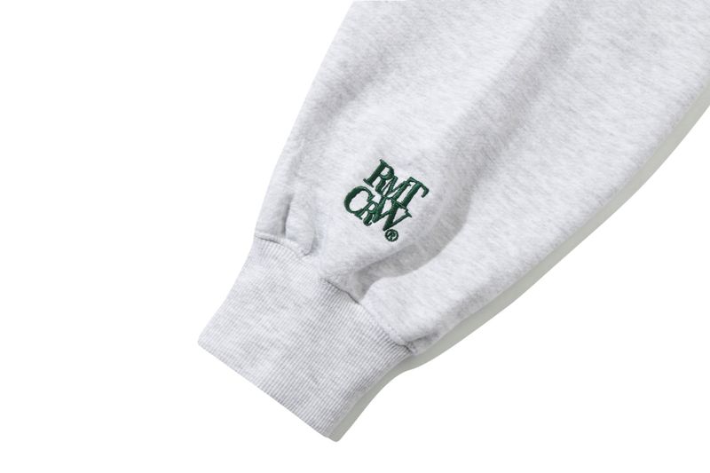 RECENT LOGO FLOWER HOODIE_LIGHT GREY