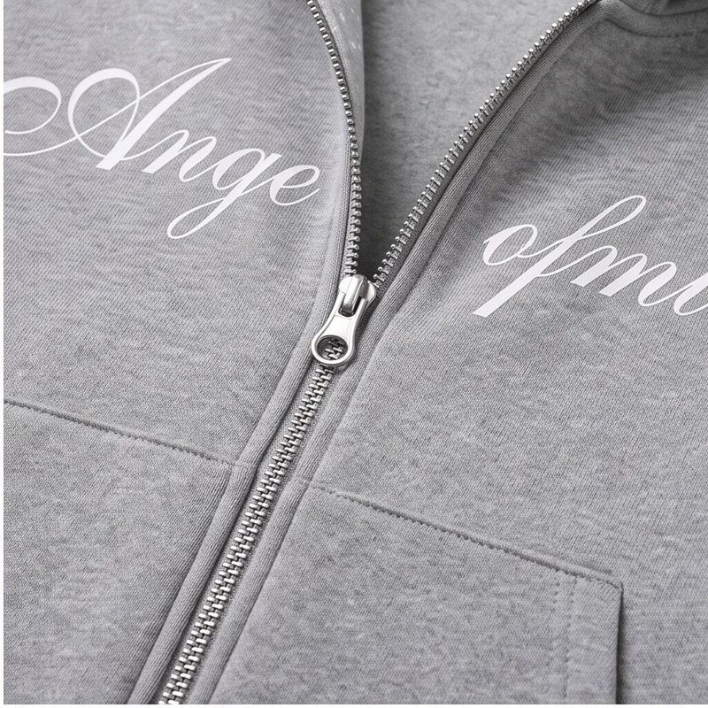 Nadia Angel Graphic Dot Hood Zip-Up
