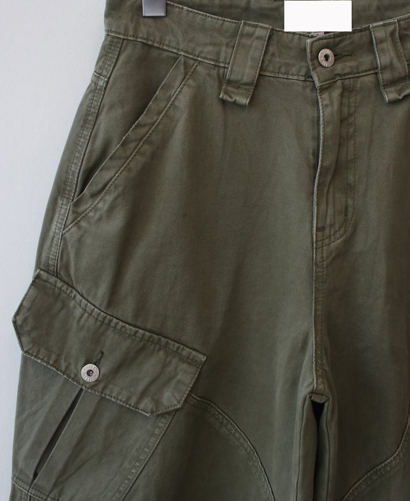 pigment dyeing bermuda pants