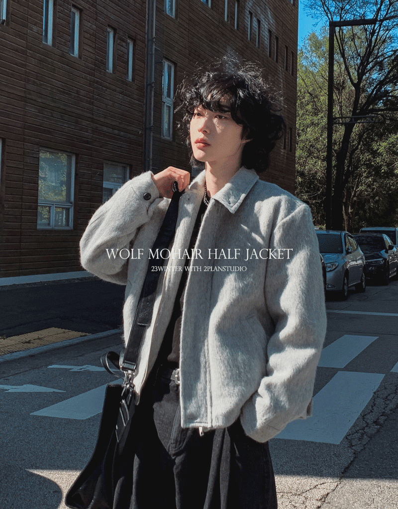 モヘアベリーハーフジャケット (3 color)