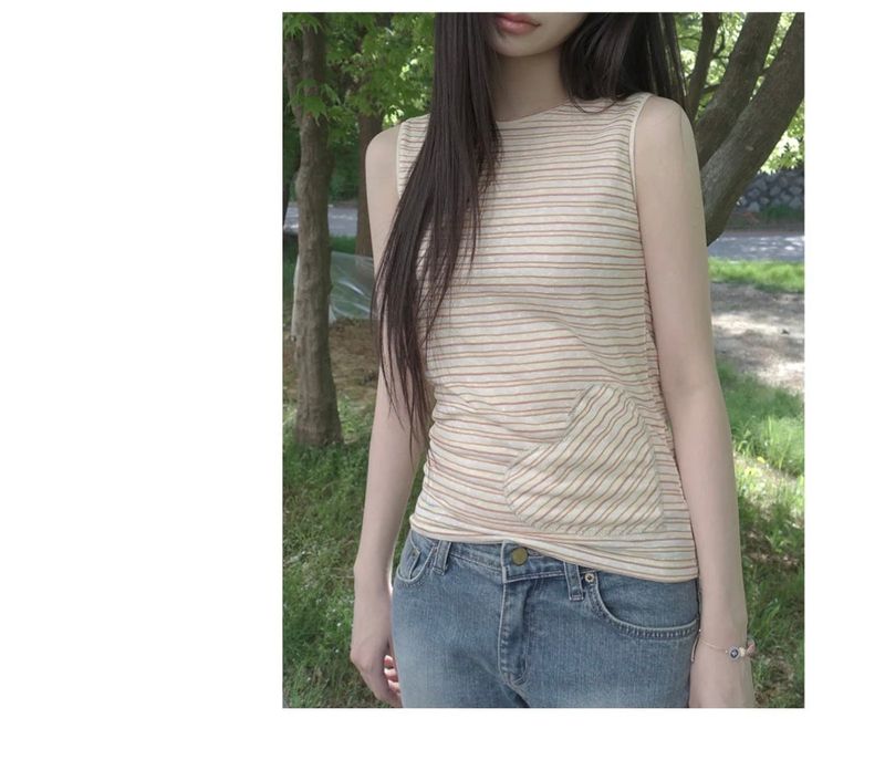 heart patch sleeveless