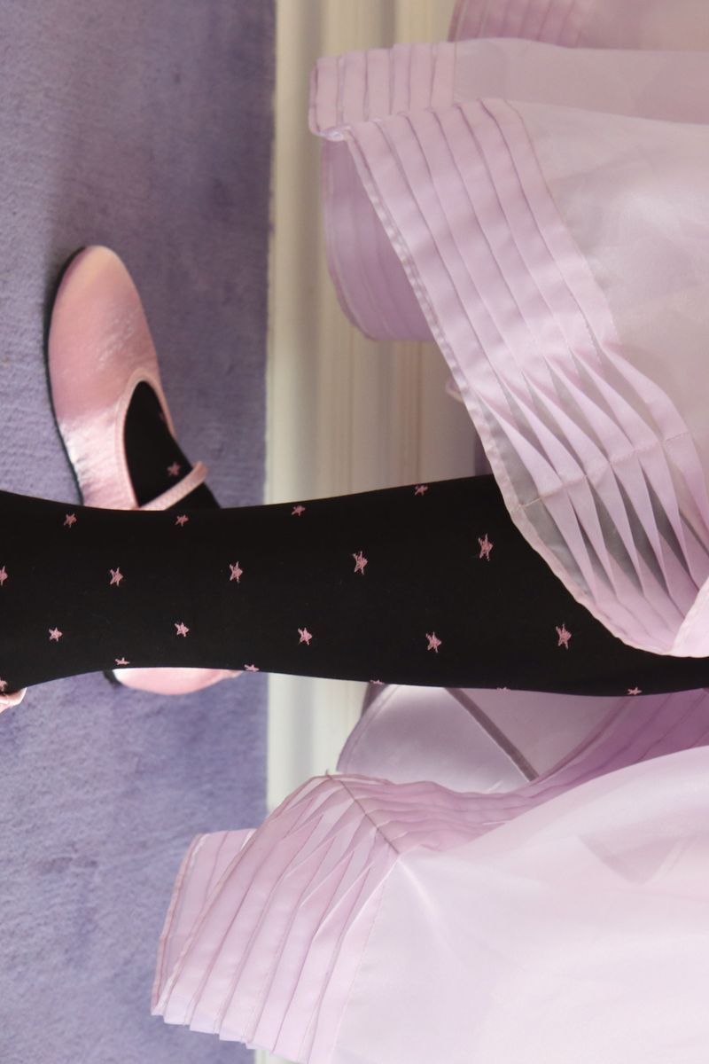 pink star tights 100D