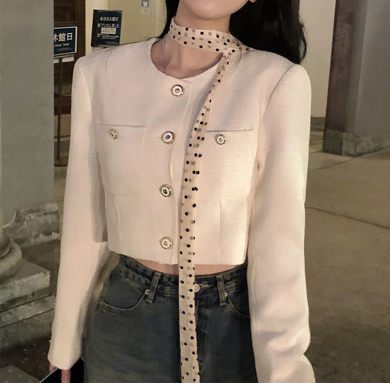 [Bellide made] momochi pocket tweed jacket