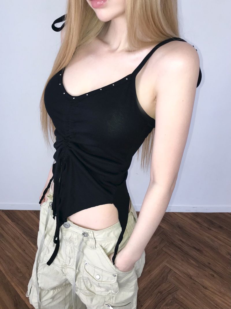 mini shirring stud top(3 color)