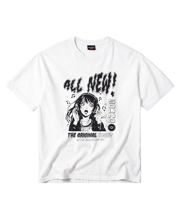 QT8 GARMENTS（キューティーエイトガーメント）の「LBオールニューウォッシュドT (Ivory)（トップス）」