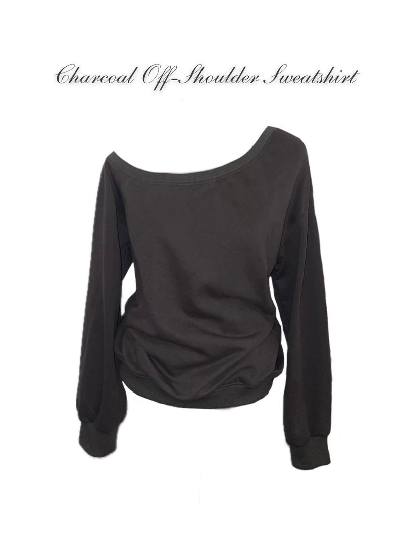 Off-Shoulder Sweatshirt
