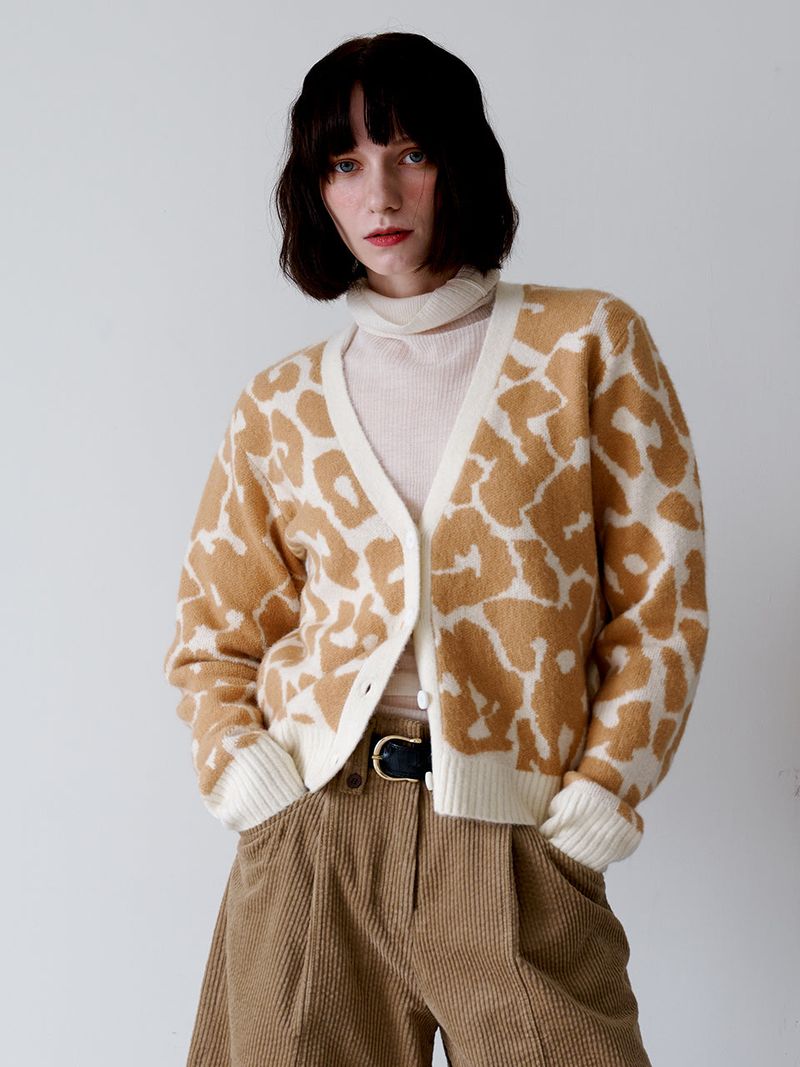 LETOILE(レトワール)の「LEOPARD CARDIGAN(Tops)」