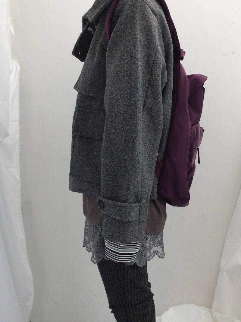 Stripe bootcut banding pants