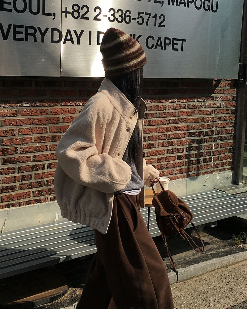 [ORIGINAL] Cable Wool Fleece Jumper