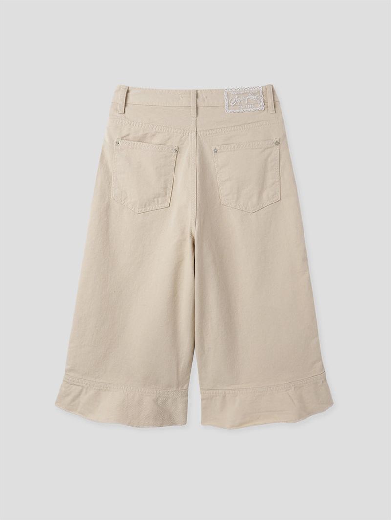 FRILL CAPRI PANTS (3C)