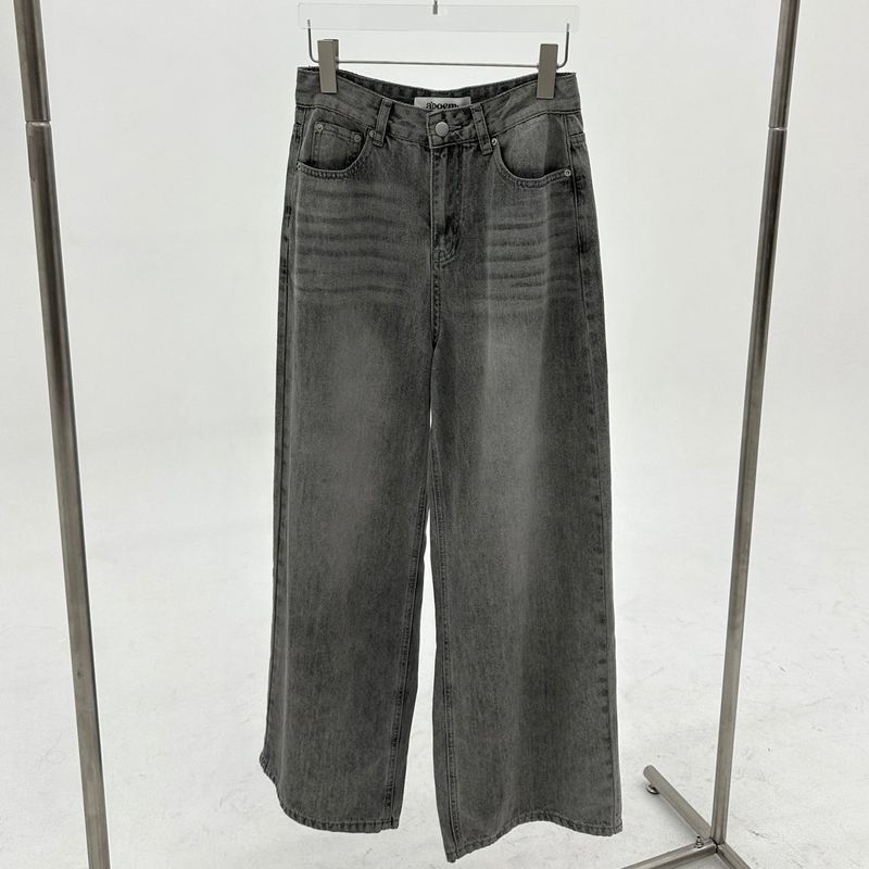 Washed Denim Pants