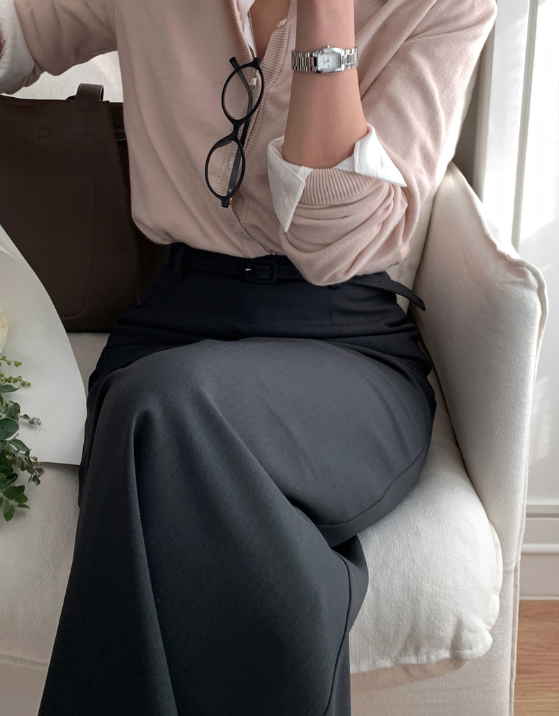 Setter Slit Belt Skirt / 4 colors