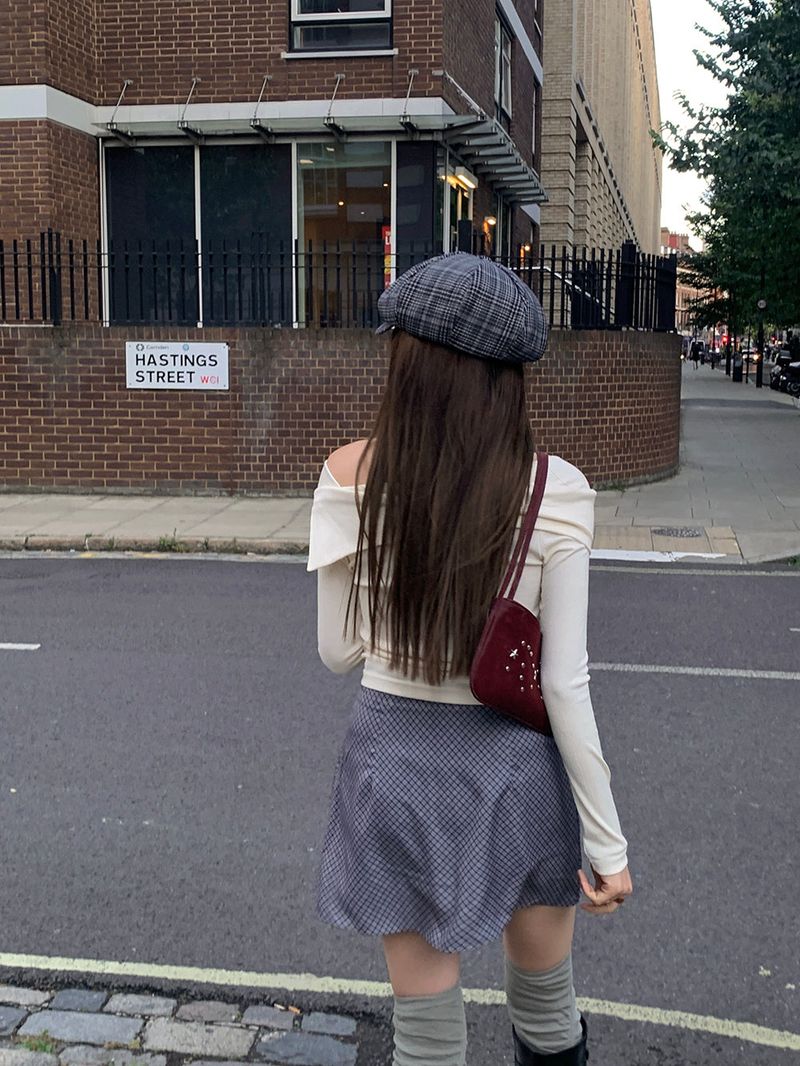 [MADE] Bellis checkered mini skirt