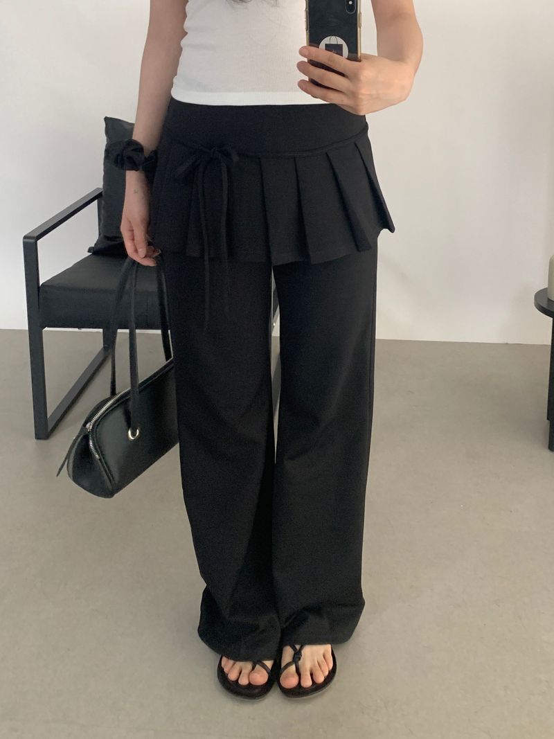 Elliott pleated skirt elastic pants
