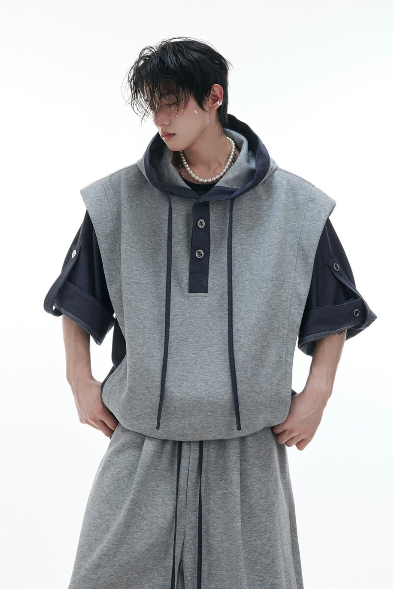Hooded Panel Design Tee