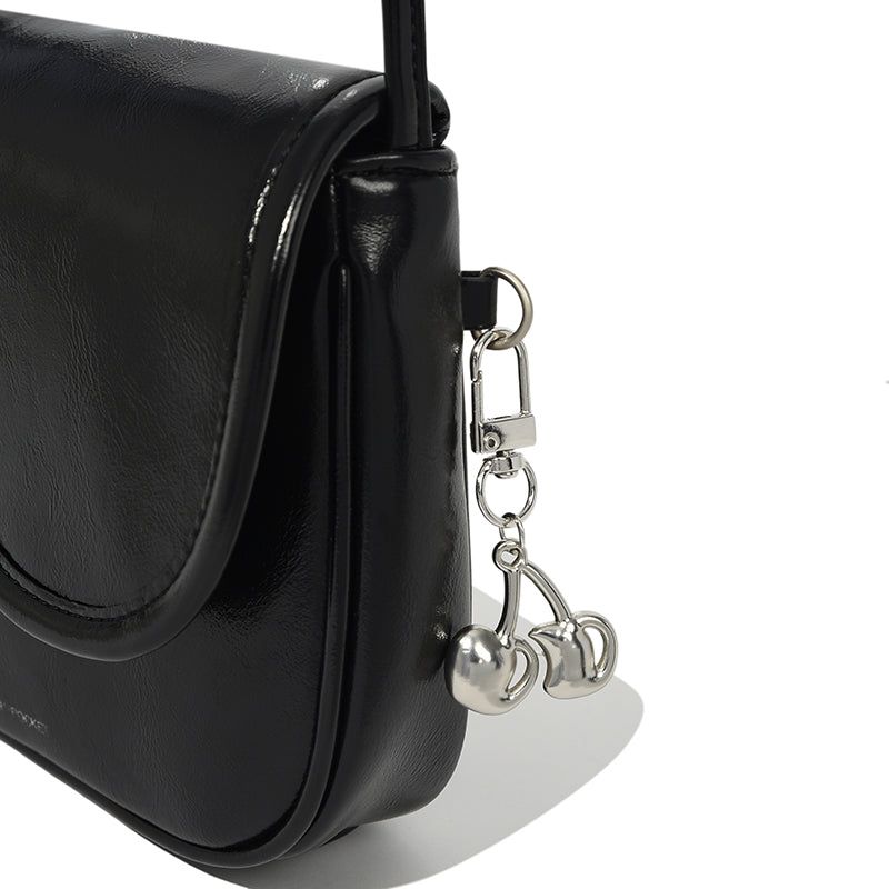 POCKET SIGNATURE MINI CROSS BAG [BLACK]