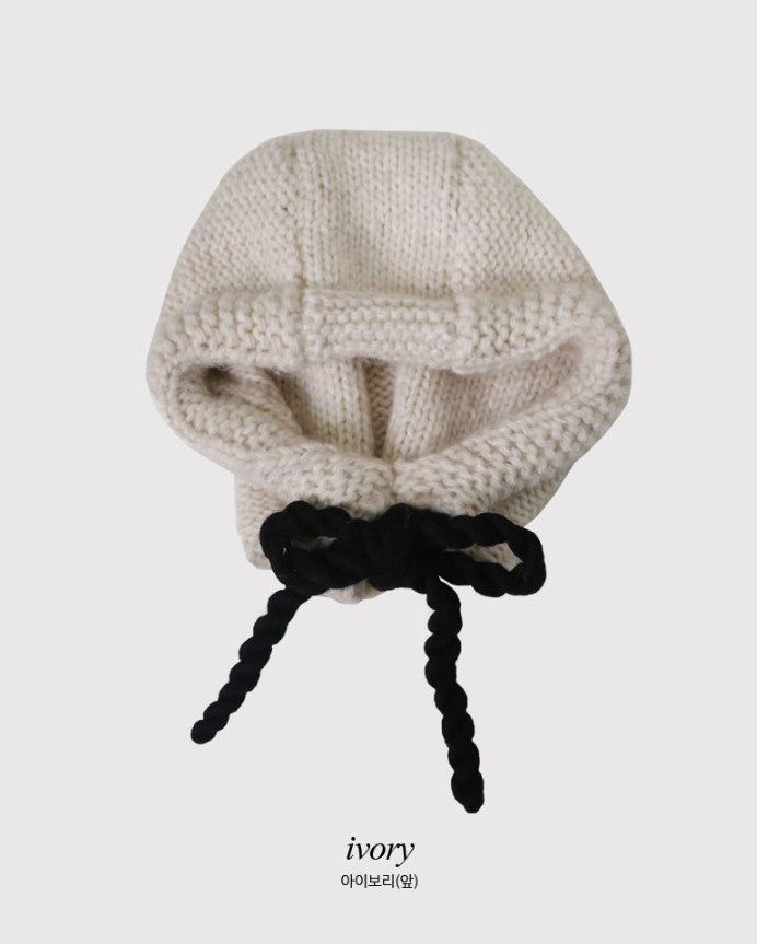 Rope Design Ribbon Balaclava (4color)