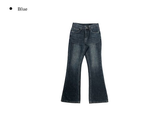 Pinon Bootcut Washing Denim Long Pants