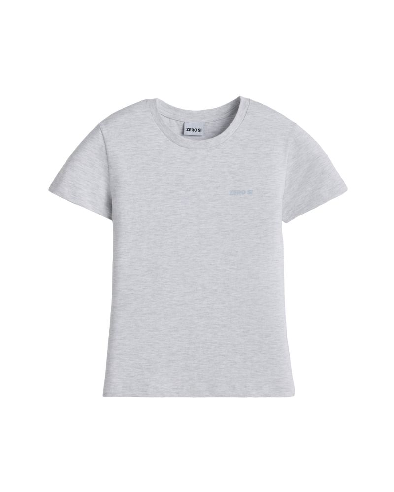 (W) ZRS Spray Logo Tee (WHITE MELANGE)