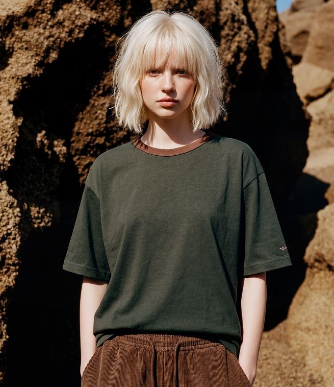 26SS★ Choker Pigment Ringer Short Sleeve T-shirt