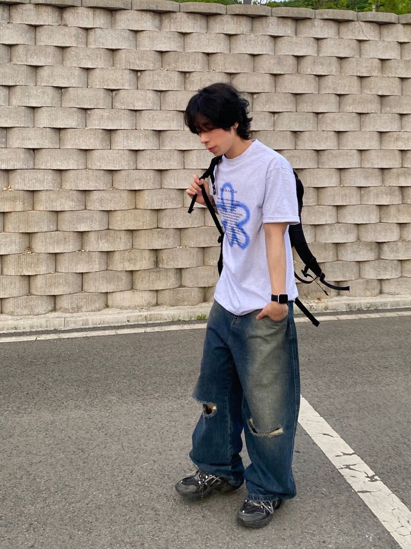 Clover lettering short sleeve T 4C