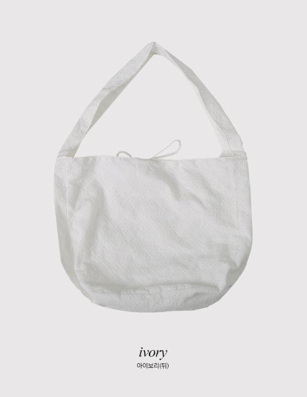 Ribbon Lace Eco Shoulder Bag