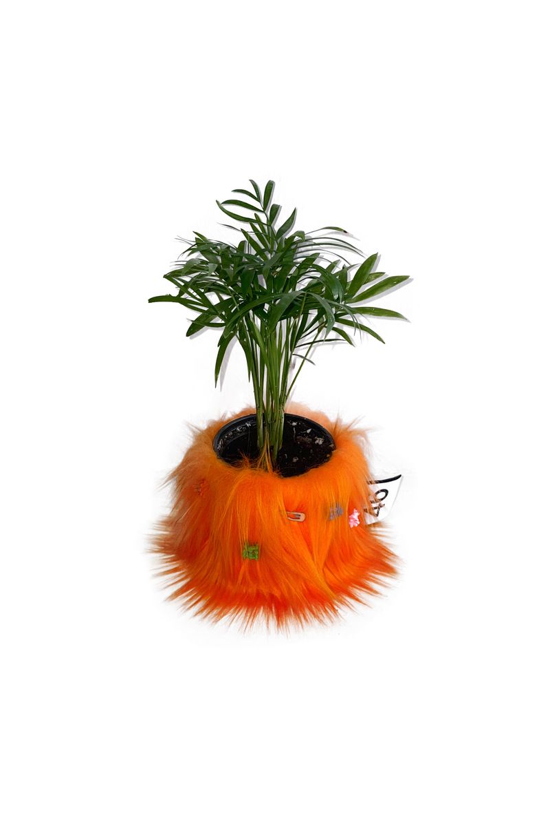 46month（フォーティーシックスマンス）の「FURRY POT COVER (ORANGE) + FURRY PIN SET（Interior）」