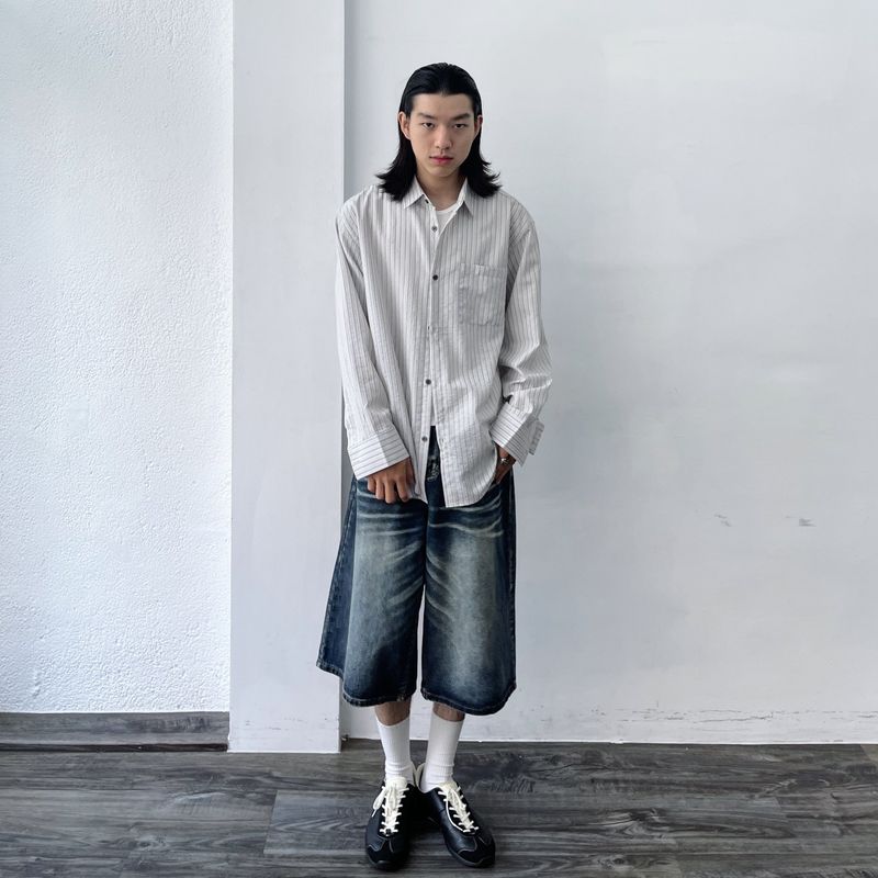 Grey Mist Stripe Shirt