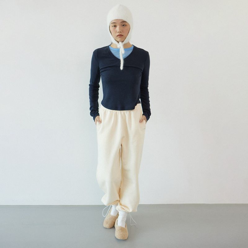 Line jogger pants_butter