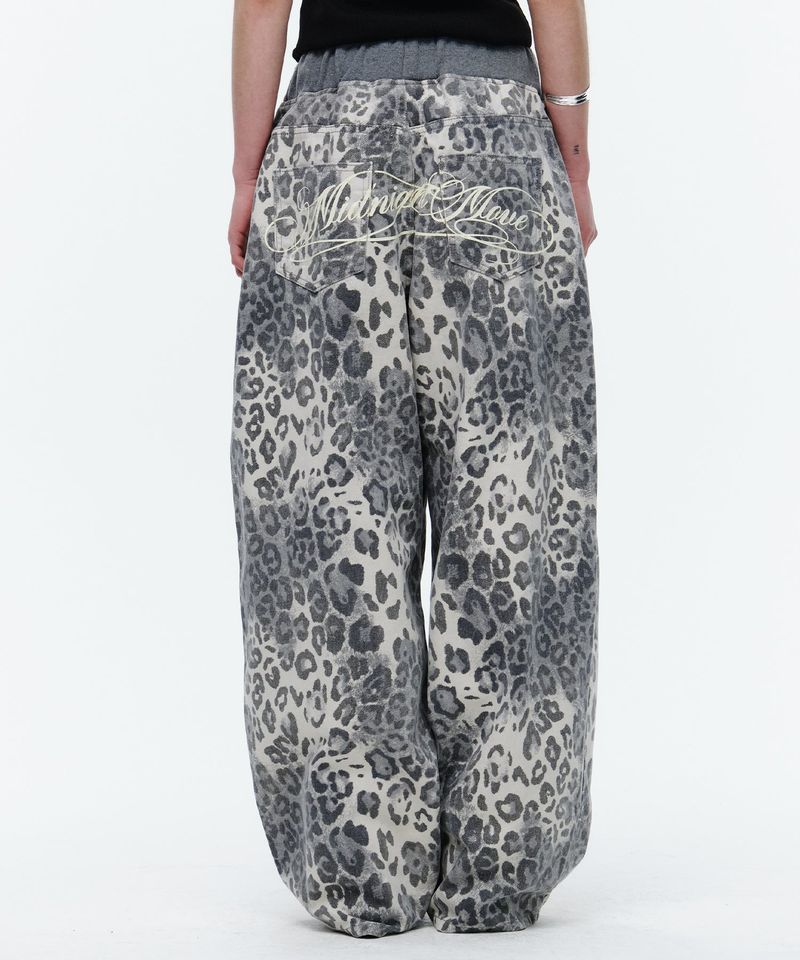 bd leopard pants (grey)