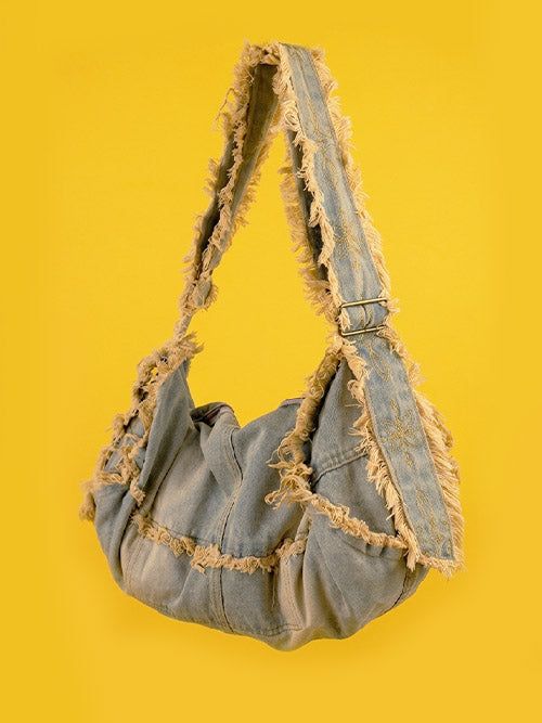 KUO(クーオ)の「hippie damage denim cross bag (2color)(Bags)」