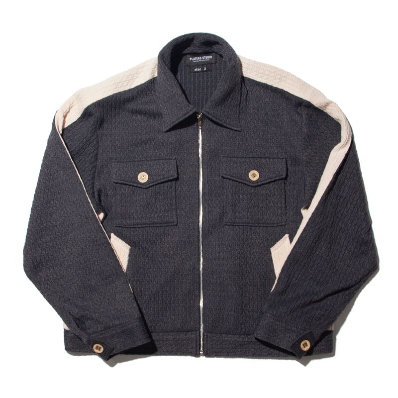 PLATEAU STUDIO（プラテウスタジオ）の「knit track jacket（Jackets/Outerwear）」