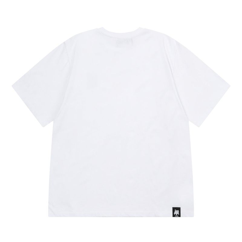 Cat Save The World Basic logo half T Unisex (2Color)