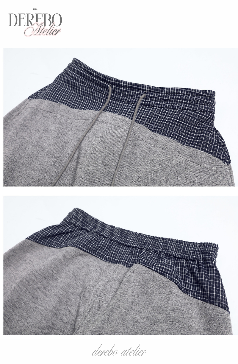 チェッカードポケットワイドパンツ
