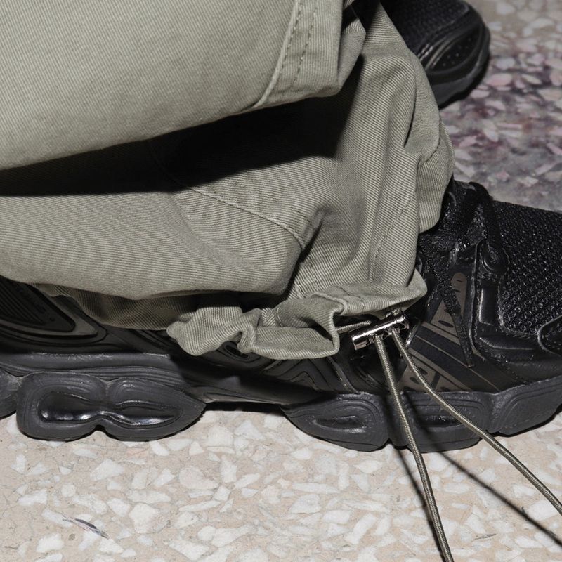 Vinic Pintuck Balloon Fit Diagonal Pocket Two-Way Cargo Pants