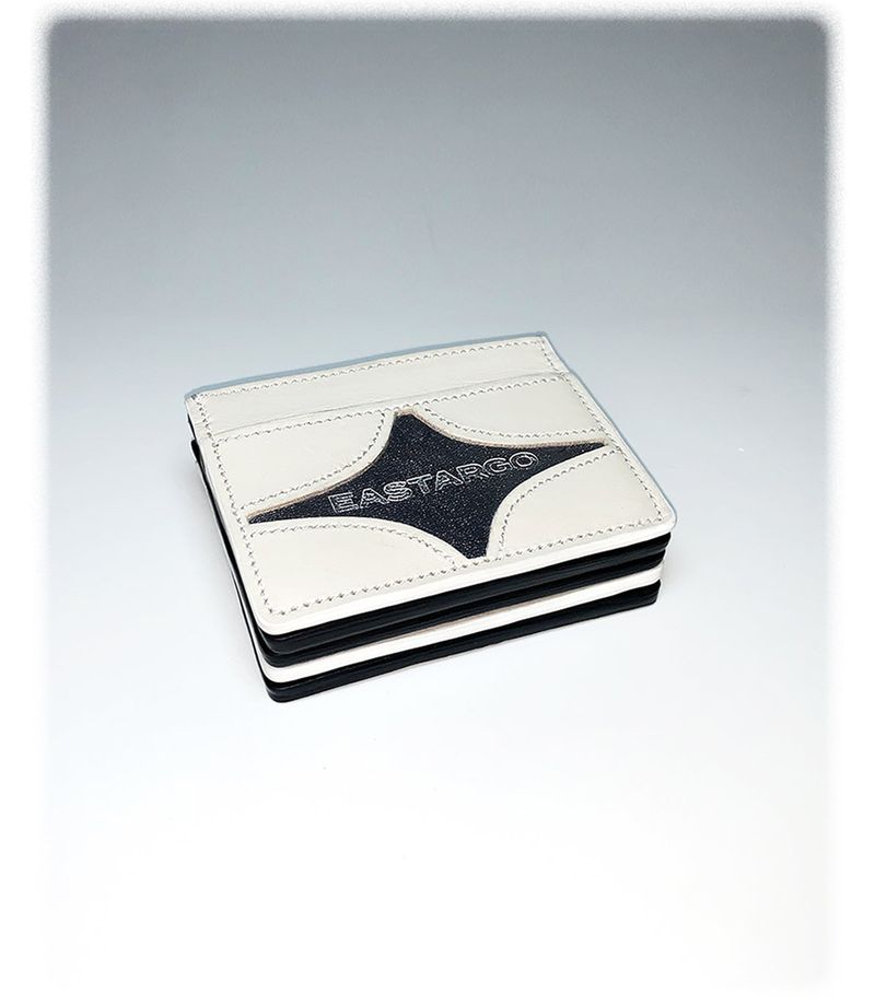STING CARD WALLET IVORY WHITE (SILVER)