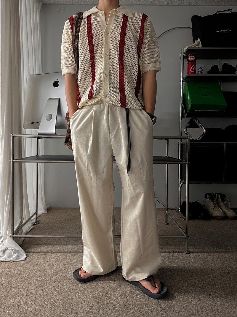 ASCLO（エジュクロ）の「[A-P9974] コスパリネンコットンワイドパンツ (4色)（Pants）」