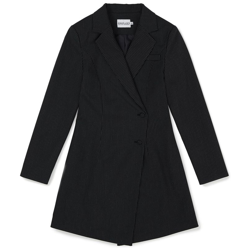 テーラードミニジャケットドレス / Taylor Mini Jacket Dress [BLACK]