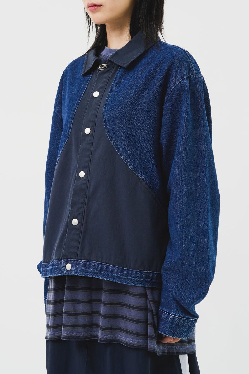 Moss Color Denim Jacket (2color)