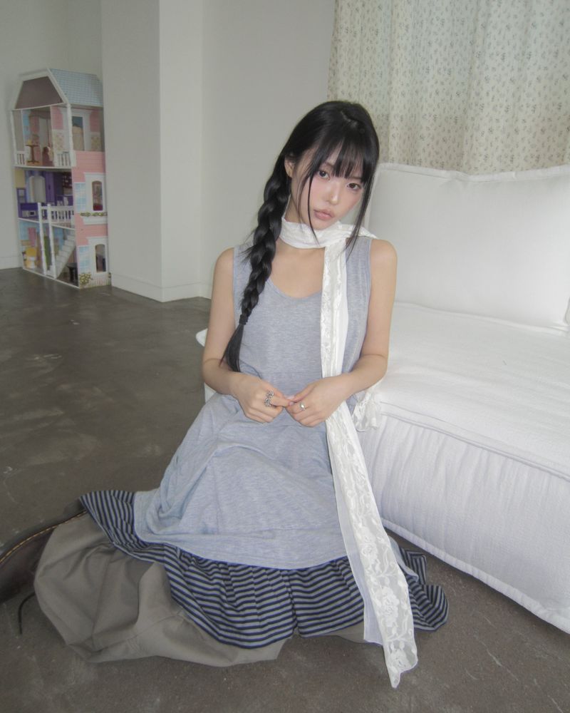 WONDER WONDER（ワンダーワンダー）の「Lipf Pocket Sleeveless Dress（Dresses）」